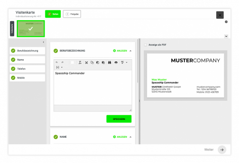 Layout Editor / Web2Print