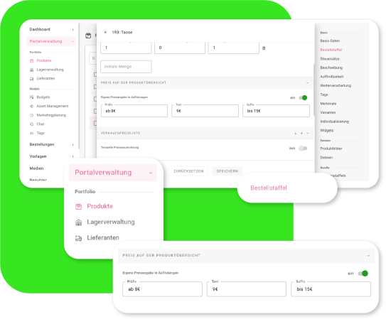 Individueller Text bei Produktübersicht