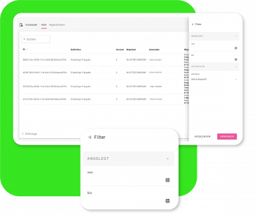 Optimierte Filter- und Sortierfunktion in Workflows